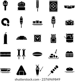 All Kinds of Snacks Icon in Solid Style Perfect for any Purpose and Presentation