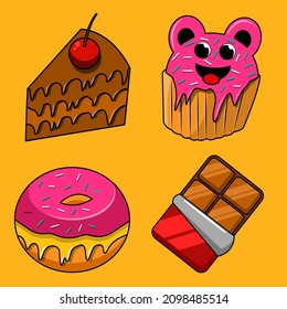 All kinds of sweet and interesting food
