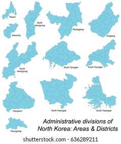 All large and detailed regions of North Korea.
