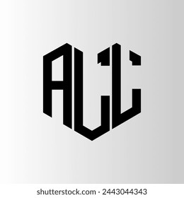 ALL letter logo abstract design. ALL unique design. ALL.
