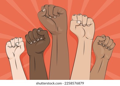 All lives matter human hand vector design illustration