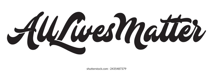 all lives matter text on white background.