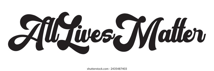 all lives matter text on white background.