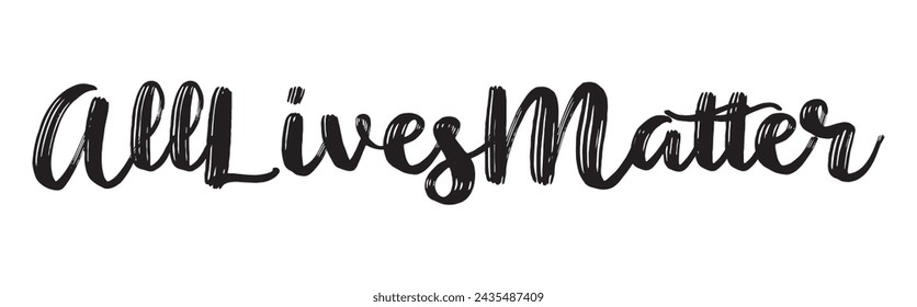 all lives matter text on white background.