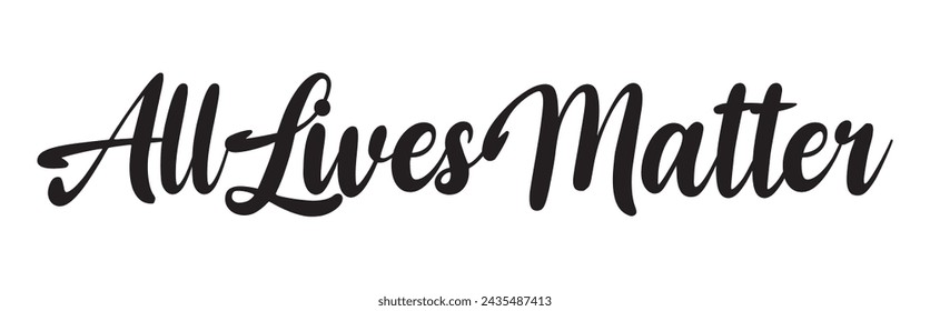all lives matter text on white background.