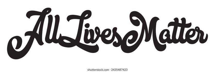 all lives matter text on white background.