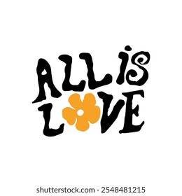 All Is Love Graphic Tees for Kids Tshirt Artwork print