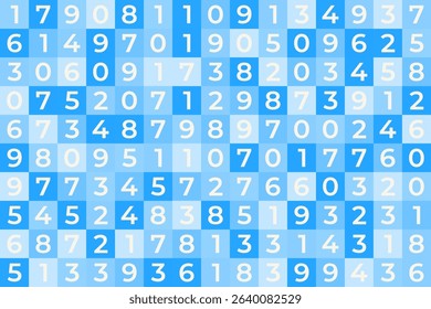 All Math Numbers in colorful seamless vector Mosaic Pattern, educational design