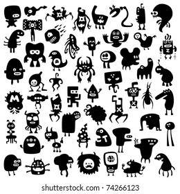 All the monsters are unique and not repeated with other collections