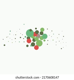 La mayoría de puntos sobre fondo blanco.