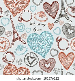With all my heart. Card design.
