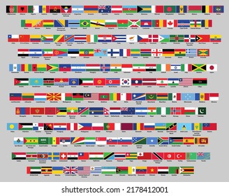 All national flags of the world .