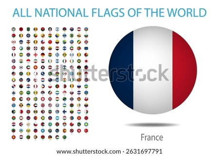 All National Flags of the World Displayed in Circular Format
