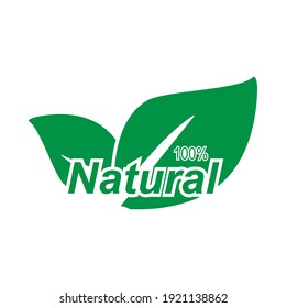 Todo natural. icono natural, vectorial ilustration eps 10