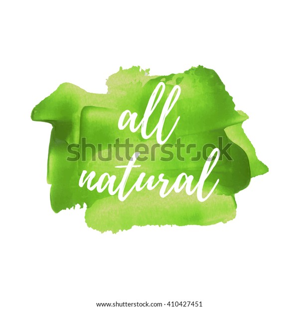 All Natural Text Words Logo Card Stock Vector (Royalty Free) 410427451