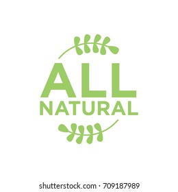 All Natural Vector Logo Design