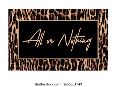 "All or nothing" Slogan text for apparel, shirt, clothing, tee, digital printing, print, etc.This Graphic Tee design can be used on shirts, mugs, posters, hoodies and other merch products.