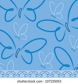 All occasion butterfly card in vector format.