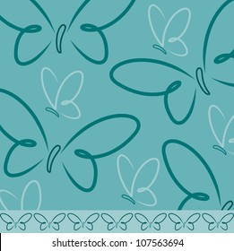 All occasion butterfly card in vector format.