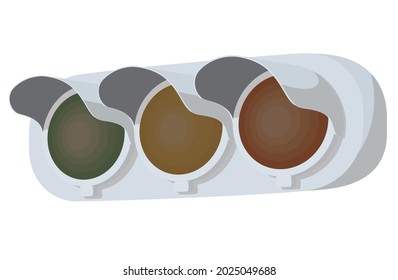 Todo el semáforo. Propiedad pública. Ilustración vectorial.