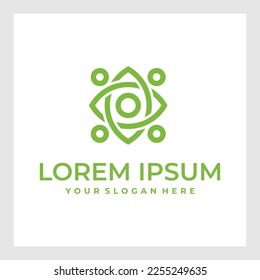 Todo en un resumen Gente Logo Icon Elements Template.Friendty, unity People care logo, Creative people logo, Teamwork, plantilla de logotipo de Conectividad