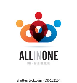 All In One Icon Logo Element