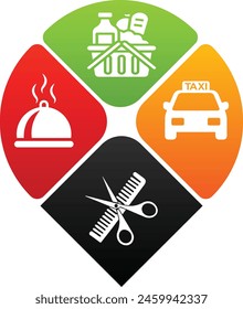 All in one Order App logo design