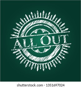 All Out chalk emblem
