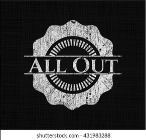 All Out with chalkboard texture
