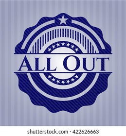 All Out with jean texture