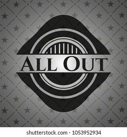 All Out realistic black emblem