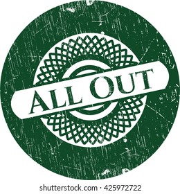 All Out rubber grunge texture stamp