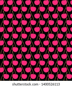 all over cherry fruit pattern