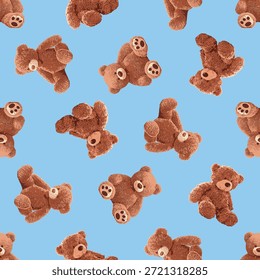 All Over Cute Teddy Bears Seamless Pattern January 04th 2026