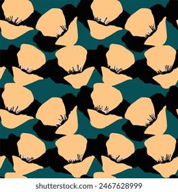 ALL OVER DESIGN . FLOWER ALL OVER. textile pattern wallpaper colorful flower with watercolor background-illustration geomatric motif