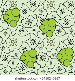 All over design. Print block for fabric, apparel textile, paper and print