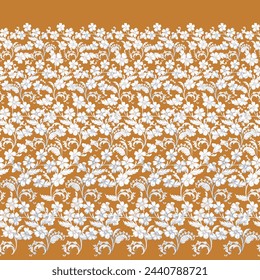  All Over Flower Digital Printed pattern Digital textile design hand draw motifs beautiful    flowers
