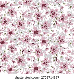 Todo el patrón de rayas de flores