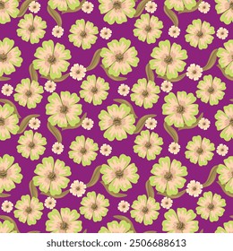 all over print, art, background, background pattern, background vector, beige, bloom, blossom, branch, brown, brown background, decorative, design, design elements vector, fabric, fashion, floral, flo