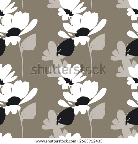 All over print design color matching illustration Nice wark Digital flower