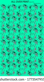 All Over screen print artwork for clothing design