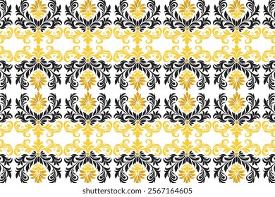 all over seamless floral pattern with vintage botanical motifs ikat design for fabric wallpaper and fashion textile traditional repeat flower blossom texture