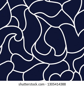 all over seamless pattern on navy background