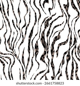 todo sobre vetor sem costura preto abstrato com padrão de folhas de creme de branco