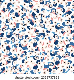 all over seamless vector multi color abstract pattern of white