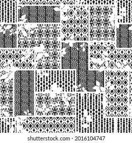 all over seamless vector negative pattern off white