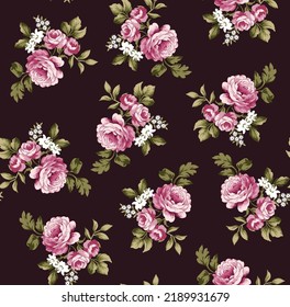 Flowers Pattern Vector Art & Graphics