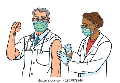 All People affordability privilege or priority to access Coronavirus vaccine and vaccination during coronavirus pandemic Concept. Illustration, shape, line, art in vector isolated on background.