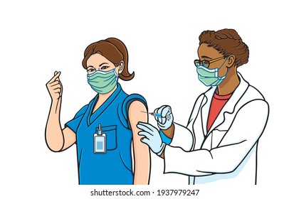 All People affordability privilege or priority to access Coronavirus vaccine and vaccination during coronavirus pandemic Concept. Illustration, shape, line, art in vector isolated on background.