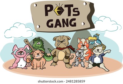All Pets gangs is happy